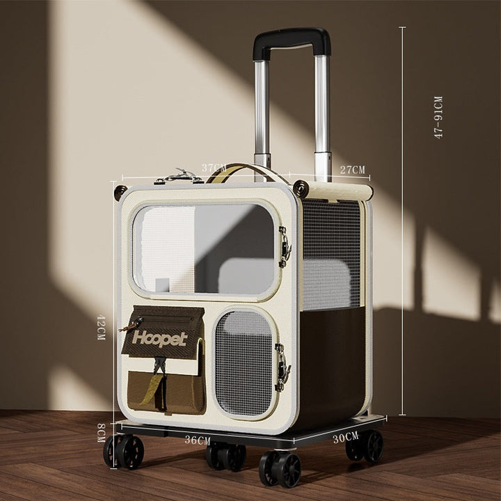 Explore the Ultimate Comfort: Large Capacity Luggage Style Pet Carrier Backpack