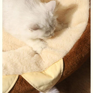 Round Soft Pet Bed Cushion For Deep Sleep